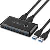Connectors USB 3.0 Switch Selector 4 Port USB Sharing Switcher for PC Scanner Mouse Printer for Keyboard Monitor USB Switch - US view 3