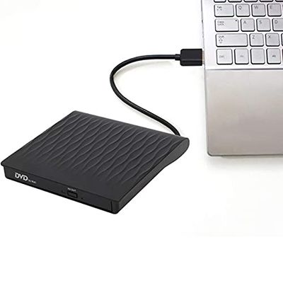Connectors Slim External Optical Drive USB 3.0 DVD Combo DVD ROM Player CD-RW Burner Writer Plug and Play for Windows Laptop Desktop PC - (US, Color: Tree Pattern)