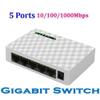 Connectors 5 Port Gigabit Switch 10/100/1000Mbps Automatic MDI-MDIX Adapter EU/US RJ45 LAN Network Desktop Power Ethernet Splitter L0B0 - (CN, Color: D) view 3