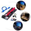 Connectors VER009S PCI-E Riser Card 009S PCI Express PCIE 1X to 16X Extender 0.6M PCI E USB 3.0 Cable 6Pin Power Cable for GPU Mining Miner - (CN, Cable Length: 6pcs, Color: 60CM red) view 3