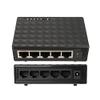 Connectors 5 Port Gigabit Switch 10/100/1000Mbps RJ45 LAN Ethernet Fast Desktop Network Switching Hub Shunt with EU/US Power Adapter - (CN, Color: EU Standard) view 2