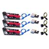 Connectors 60cm USB 3.0 Pci-E Riser Ver 009S Express 1X 4X 8X 16X Extender Riser Adapter Card Sata 15Pin to 6 Pin Power Cable Pcie Riser - (US, Cable Length: 0.6m, Color: Blue 3pcs) view 1