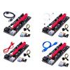 Connectors 60cm USB 3.0 Pci-E Riser Ver 009S Express 1X 4X 8X 16X Extender Riser Adapter Card Sata 15Pin to 6 Pin Power Cable Pcie Riser - (US, Cable Length: 0.6m, Color: Blue 3pcs) view 2