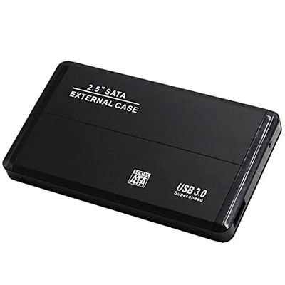 Connectors 2.5 Inch SATA to USB3.0 HDD Enclosure Mobile Hard Drive Case for SSD External Storage HDD Box with USB3.0/2.0 Cable ABS - (US, Color: 02)