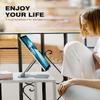 Anozer Tablet Stand,Adjustable Tablet Holder for Desk,Foldable for iPad Stand Dock Holder for iPad Air 5/4/Mini 6/Mini 5/10.2/Pro 12.9/Pro 11,Portable Monitor,Surface (4-13 inch)-Grey view 4