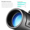XIMULIZI Monocular Telescope, Optional Tripod and Smartphone Holder, Suitable for Hiking and Camping Telescopio 12x50,Black view 3