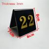 ATEYC Table Numbers, Acrylic Triangle Table Card Double-Sided V-Shaped Table Card Restaurant Cafe Bar Seating Table Number (Size : 1 to 50) view 2