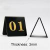 ATEYC Table Numbers, Acrylic Triangle Table Card Double-Sided V-Shaped Table Card Restaurant Cafe Bar Seating Table Number (Size : 1 to 50) view 4