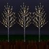 LIGHTSHARE Lighted 41IN Artificial Twig Birch Tree Branch with 300 Fairy LED Lights Plug in with Timer for Spring Thanksgiving Christmas Decoration Indoor Outdoor Sticks, White view 4