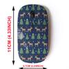 2.4G Wireless Mouse with Cute Pattern Design for All Laptops and Desktops with Nano Receiver - Christmas Varied Xmas view 2