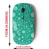 2.4G Wireless Mouse with Cute Pattern Design for All Laptops and Desktops with Nano Receiver - Christmas Snowflake Winter view 2