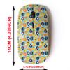 2.4G Wireless Mouse with Cute Pattern Design for All Laptops and Desktops with Nano Receiver - Christmas Happy New Year view 2