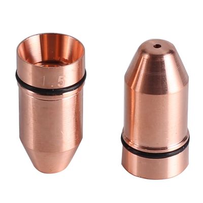 Startnow Bullet Laser Nozzles for Lasermech Fiber Cutting Machine Head Nozzle with Raytools WSX Lid Base Single Double Layer (BUL-D 1 PCS, 3.5)