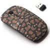 2.4G Wireless Mouse with Cute Pattern Design for All Laptops and Desktops with Nano Receiver - Christmas Gingerbread Cookies view 1