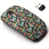 2.4G Wireless Mouse with Cute Pattern Design for All Laptops and Desktops with Nano Receiver - Christmas Happy New Year view 1