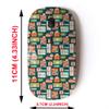 2.4G Wireless Mouse with Cute Pattern Design for All Laptops and Desktops with Nano Receiver - Christmas Happy New Year view 2
