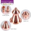 Startnow Bullet Laser Nozzles for Lasermech Fiber Cutting Machine Head Nozzle with Raytools WSX Lid Base Single Double Layer (BUL-D 10 PCS, 1.0) view 4