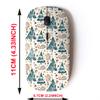 2.4G Wireless Mouse with Cute Pattern Design for All Laptops and Desktops with Nano Receiver - Hedgehogs Green Tree Yellow Leaves view 2