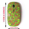 2.4G Wireless Mouse with Cute Pattern Design for All Laptops and Desktops with Nano Receiver - Flat line Color view 2