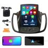 Kunfine Tesla Style Car CarPlay Android Auto Navigation Stereo GPS Radio Camera 10.4" IPS Touchscreen Headunit Tablet Pad Media Player for Ford Escape Kuga 13-19, if Applicable Octa Core 4G+64G view 1