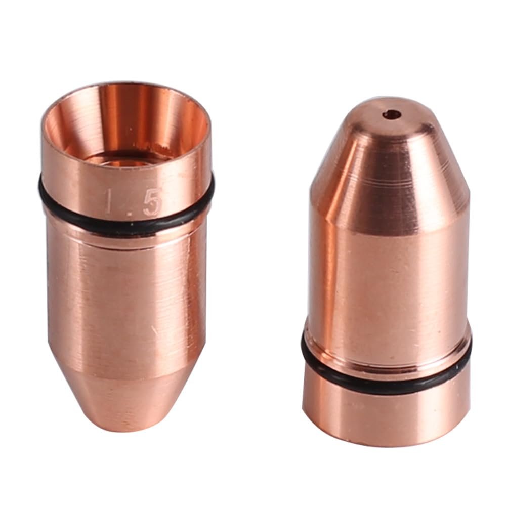 Startnow Bullet Laser Nozzles for Lasermech Fiber Cutting Machine Head Nozzle with Raytools WSX Lid Base Single Double Layer (BUL-S 10 PCS, 3.0)