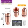 Startnow Bullet Laser Nozzles for Lasermech Fiber Cutting Machine Head Nozzle with Raytools WSX Lid Base Single Double Layer (BUL-S 10 PCS, 3.0) view 3