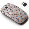 2.4G Wireless Mouse with Cute Pattern Design for All Laptops and Desktops with Nano Receiver - Cows view 1