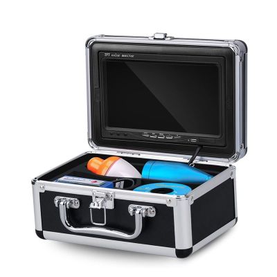 Lifyn2 Fishfinder V7 Fishing Camera 1000TVL 7 Inch Video Underwater Camera 12 Infrared Lamp Fish Finder Lake River Sea Ice Fishing (Color : 4500mAH 30m No DVR)