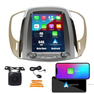 Kunfine Tesla Style Car CarPlay Android Auto Navigation Stereo GPS Radio Camera 9.7" IPS Touchscreen Headunit Tablet Pad Media Player for Buick Lacrosse 2010-2013, if Applicable Octa Core 4G+64G