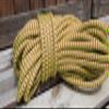 9/16 Double Braid-Yacht Braid Polyester Rope. Lime/Fuchsia Herringbone (100) view 3
