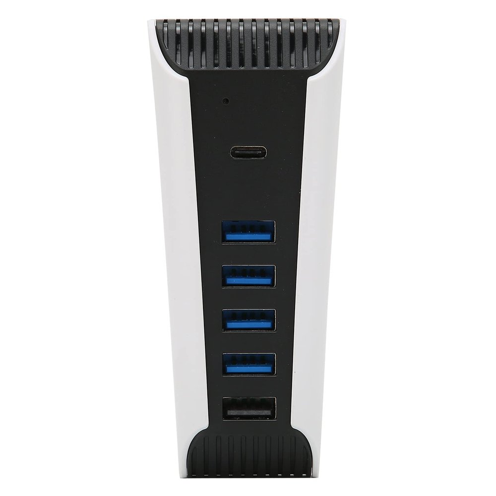 5 in 1 USB Hub HighSpeed Expansion Adapter with USB3.0 TypeC Ports for Console,with Stable ,1 x USB + 1 x TypeC (Male) to 5 x USB + 1 x TypeC (Female)