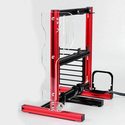 ITX ATX MATX Open Air Case DIY Self-Assembly Computer Motherboard Case Rack Air Frame Chassis Bracket PC Vertical Test Frame Overclocking Chassis Rack 300W (Red)