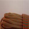 1/4 x 200 ft. Double Braid-Yacht Braid Polyester Rope. Herringbone Teal/Orange view 1