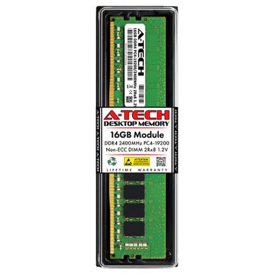 A-Tech 16GB RAM Replacement for Micron MTA16ATF2G64AZ-2G3A1 | DDR4 2400MHz PC4-19200 UDIMM Non-ECC 2Rx8 1.2V 288-Pin Memory Module