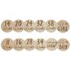 Kate & Milo Weekly Pregnancy Milestone Marker Discs - Classic Cursive Script Wooden Discs With Reversible Photo Props for Baby Announcement and Milestones, Gender-Neutral Gift view 1