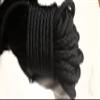 1/2 x 100 ft. Double Braid-Yacht Braid Polyester Rope Hank.Black view 2