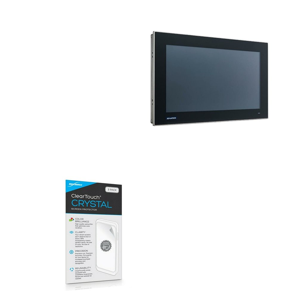 BoxWave Screen Protector Compatible with Advantech FPM-221W - ClearTouch Crystal (2-Pack), HD Film Skin - Shields from Scratches