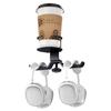 WixGear Headphone Stand, 2 in 1 PC Gaming Headset Stand Cup Holder, with Cable Organizer, 360 Adjustable & Rotating Arm Clamp Headphone Holder, Suitable for All Headphones and Drinks view 1