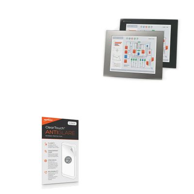 BoxWave Screen Protector Compatible with Hope Industrial Systems 17" Panel Mount Monitor - ClearTouch Anti-Glare (2-Pack), Anti-Fingerprint Matte Film Skin