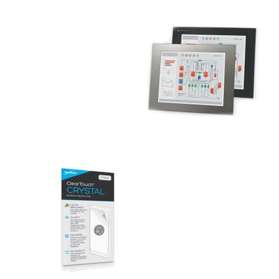 BoxWave Screen Protector Compatible with Hope Industrial Systems 17" Panel Mount Monitor - ClearTouch Crystal (2-Pack), HD Film Skin - Shields from Scratches