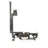 Charge Port Flex Cable With Microphone Compatible With iPhone 12 Pro Max - Silver (Aftermarket Quality) view 1