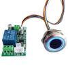 Taidacent Fingerprint Recognition Module Waterproof Identification Fingerprint Control Car Door Lock Relay 485 MODBUS (Control Board with Box, Fingerprint with Cover) view 1