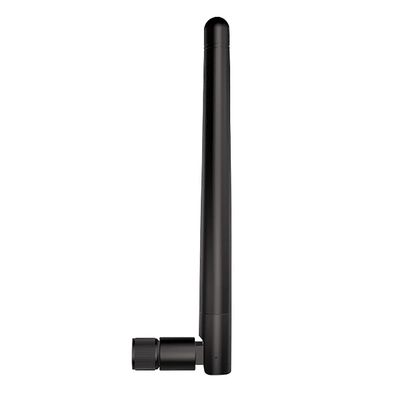5PCS 2.4GHz L-Type Rubber Antenna with SMA-J Interface High Gain 2.5dBm 50Ohm Impedance Less Than 1.5 SWR WiFi Omnidirectional Antenna for Communication TX2400-JK-11