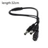 Heyiarbeit DC Power Adapter Splitter Cable 1 Female to 2 Male 5.5mm x 2.1mm DC Power Cable for CCTV Security Cameras LED Light Strip Black Tone 2Pcs view 2