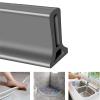 AWERQ Collapsible Shower Threshold Water Dam Silicone Shower Barrier, Wet Room Bathroom Shower Door Dam Water Stopper, Floor Water Stopper Strip Dry and Wet Separation, view 1