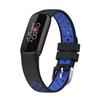 Band Compatible with Fitbit Luxe Bands, Soft Silicone Breathable Straps Replacement Sport Wristbands for Fitbit Luxe Women&Men (Black/Blue) view 1