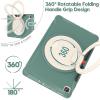 BATYUE Case for Samsung Galaxy Tab S6 Lite 10.4 Inch 2024/2022/2020 with S Pen Holder, Shockproof Rugged Cover with 360 Rotating Stand, Handle Grip for Samsung S6 Lite Tablet, for Kids, Emerald Green view 2