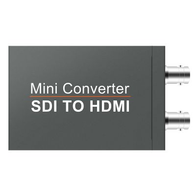 Wiistar SDI to HDMI Converter, Mini SDI to HDMI Audio Video Converter Adaptr Support 3G-SDI, HD-SDI, SD-SDI with SDI Loopout for Camera HDTV