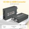 Wiistar SDI to HDMI Converter, Mini SDI to HDMI Audio Video Converter Adaptr Support 3G-SDI, HD-SDI, SD-SDI with SDI Loopout for Camera HDTV view 2
