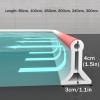 AWERQ Collapsible Shower Threshold Water Dam Silicone Shower Barrier, Wet Room Bathroom Shower Door Dam Water Stopper, Floor Water Stopper Strip Dry and Wet Separation, view 3
